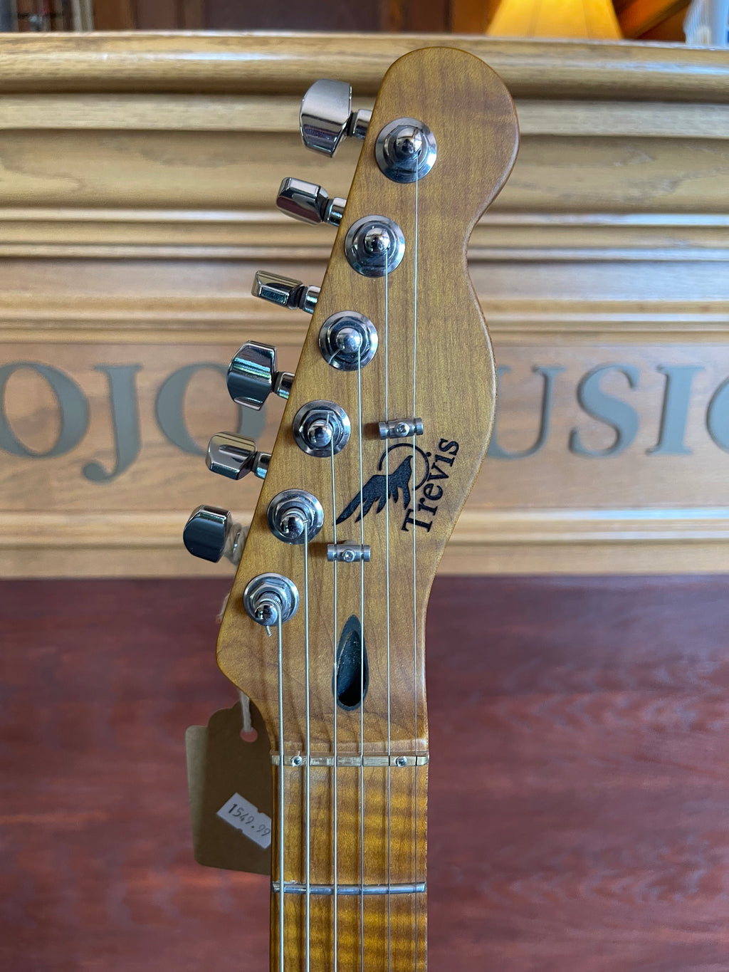 Trevis Custom T-Style Electric Guitar – Turquoise Blue – Mojo Music In-House Build