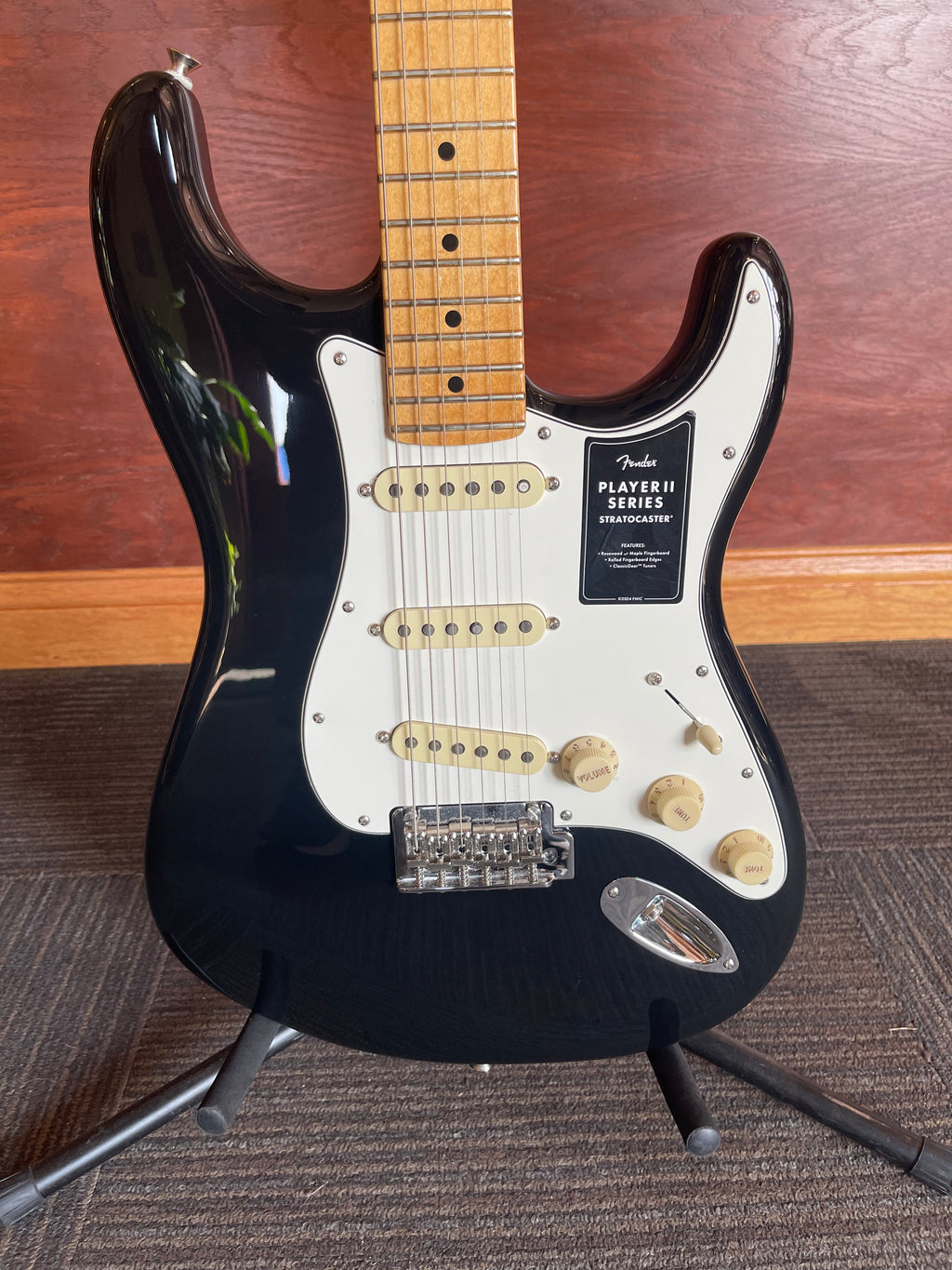 Fender Player II Stratocaster – Black – Maple Fingerboard - Shipping Included