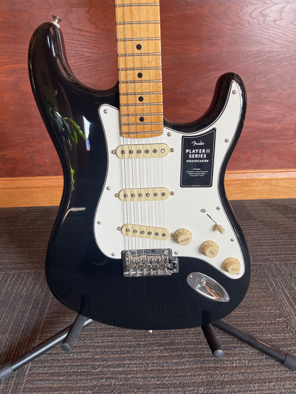 Fender Player II Stratocaster – Black – Maple Fingerboard - Shipping Included