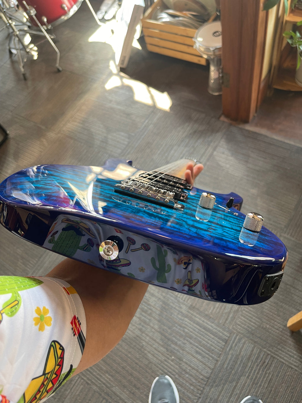 Ibanez GIO GRX70QA Electric Guitar – Transparent Blue Burst - includes shipping