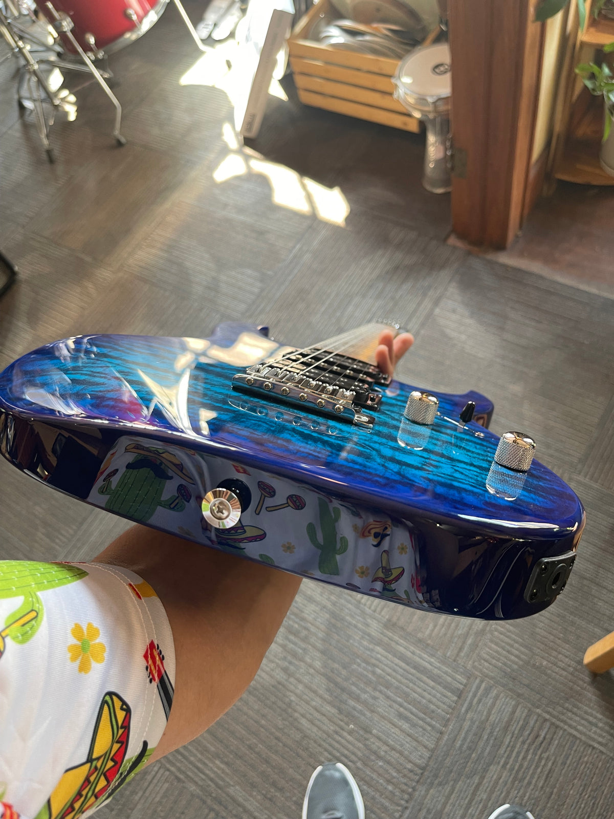 Ibanez GIO GRX70QA Electric Guitar – Transparent Blue Burst - includes shipping