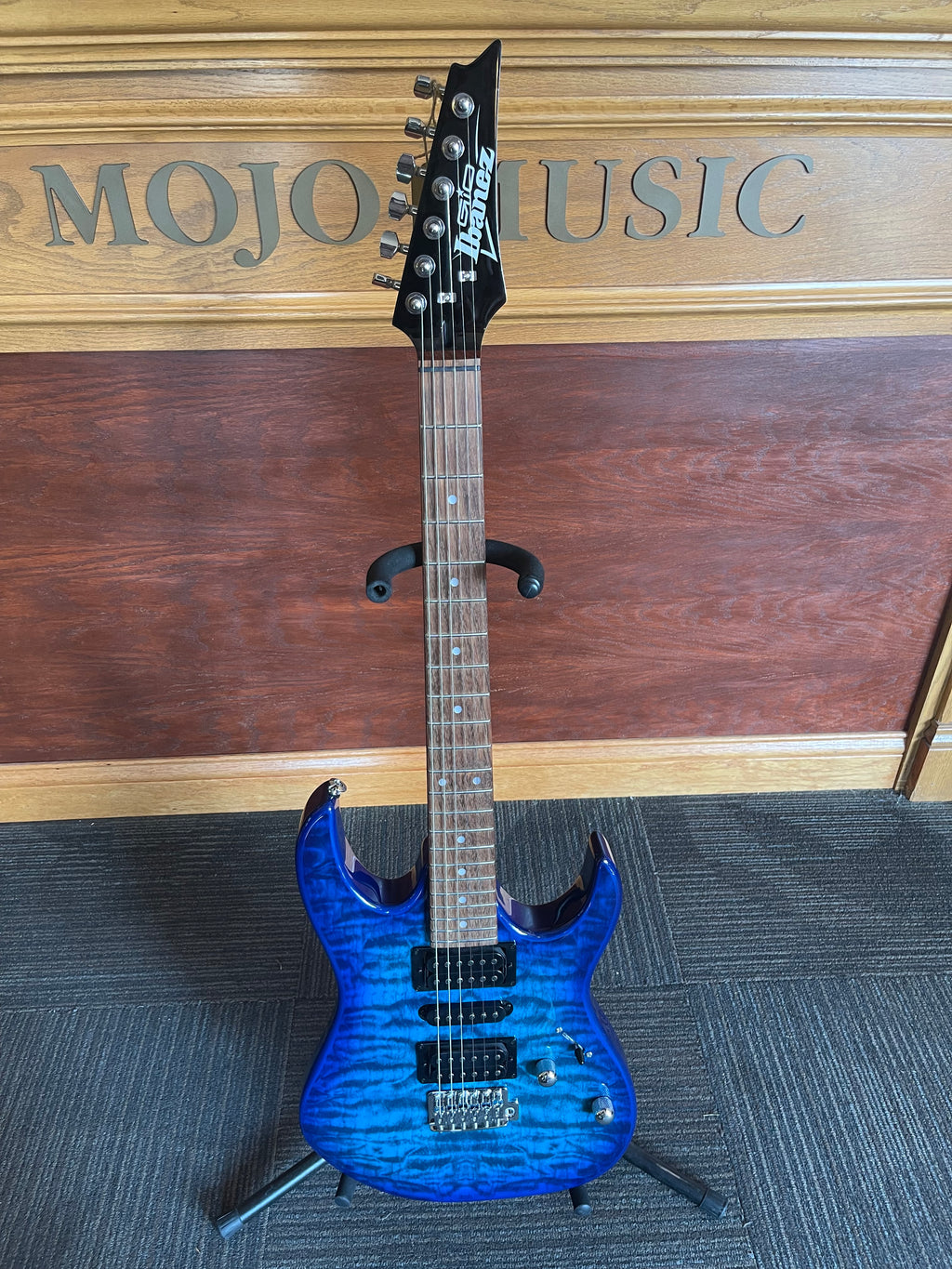 Ibanez GIO GRX70QA Electric Guitar – Transparent Blue Burst - includes shipping