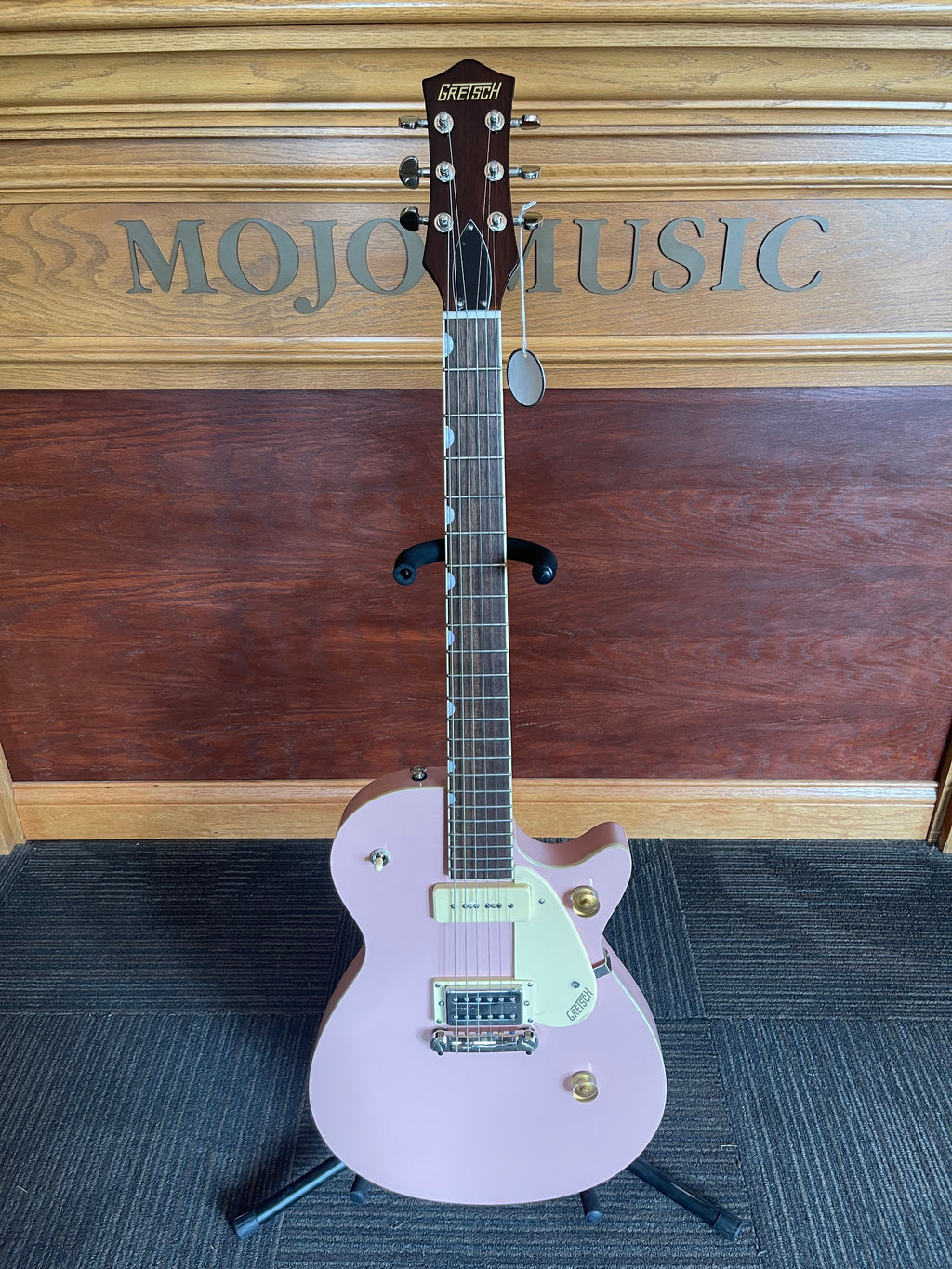 Gretsch G2215-P90 Streamliner Junior Jet Club Electric Guitar – Shell Pink